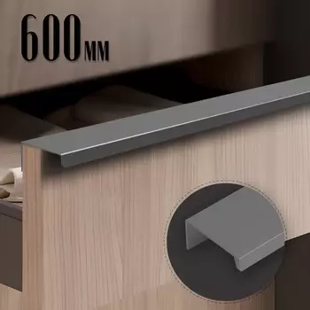 Ручка cappio rt001, l=600 мм, м/о 480 мм, цвет графит