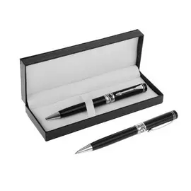 Ручка шариковая, подарочная, поворотная, в кожзам футляре,