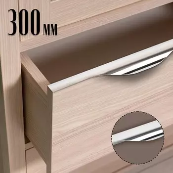 Ручка торцевая cappio rp100ch, l=300 мм, цвет хром