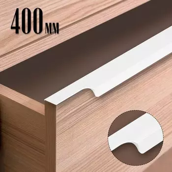 Ручка торцевая cappio rp100wh, l=400 мм, цвет белый