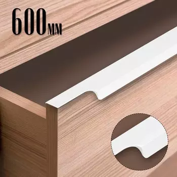 Ручка торцевая cappio rp100wh, l=600 мм, цвет белый