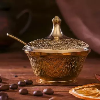 Сахарница латунь