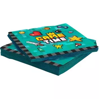 Салфетки бумажные game time, 33х33 см, набор 20 шт.