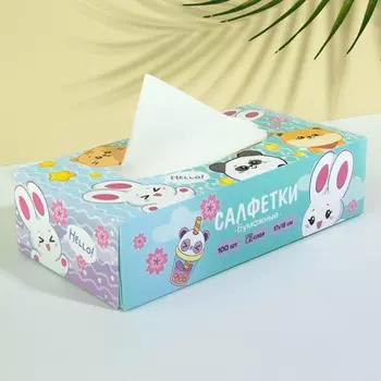 Салфетки бумажные в коробке