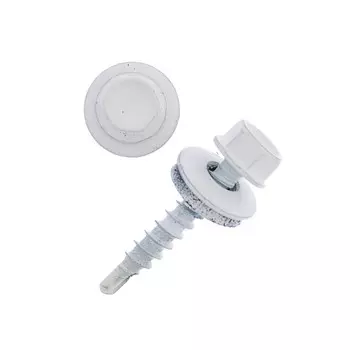 Саморезы кровельные 4.8х29 ral9003, белый, 250 шт.