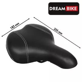 Седло dream bike, спорт-комфорт, цвет черный