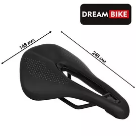 Седло dream bike спорт-комфорт, цвет чёрный
