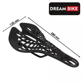 Седло dream bike спорт, пластик, цвет чёрный