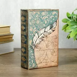 Сейф-книга дерево кожзам
