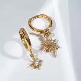 Серьги со стразами