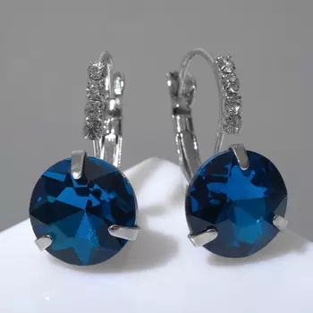 Серьги со стразами