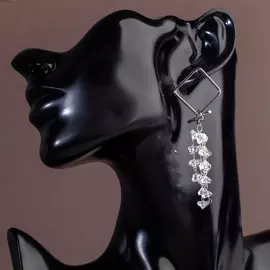 Серьги со стразами
