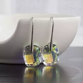 Серьги со стразами