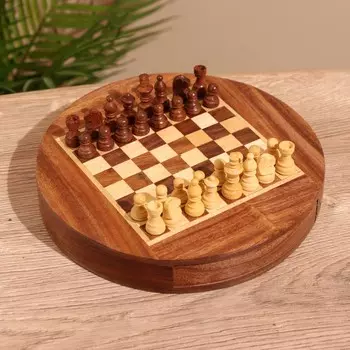Шахматы магнитные, 20.520.53.5 см, дерево шишам