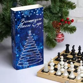 Шахматы, доска дерево 29х29 см, фигуры пластик