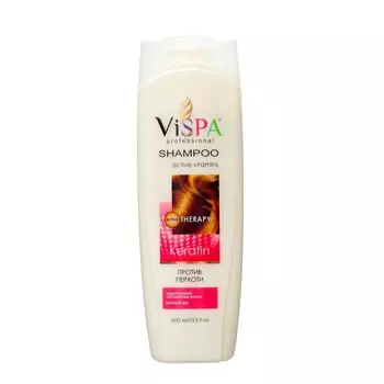 Шампунь для волос vispa против перхоти keratin 400 мл