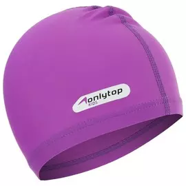 Шапочка для плавания детская onlytop swim, тканевая, обхват 46-52 см, цвет фиолетовый