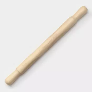 Скалка деревянная с ручками доляна, 504,2 см, бук