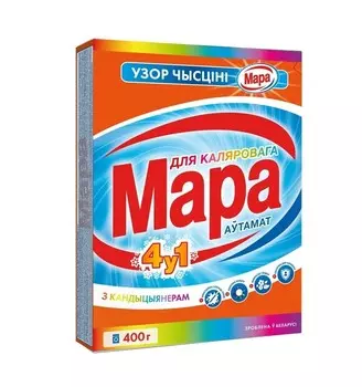 Стиральный порошок для цветного 4 в 1 Автомат 400г (Мара)