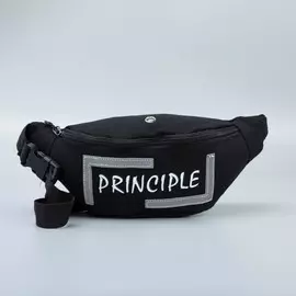 Сумка поясная principe, 35125 см, со светотражающими элементами, отдел на молнии, черная