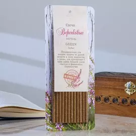 Свеча магическая медовая с вереском для привлечения удачи