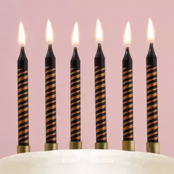 Свечи для торта happy birthday, 6 шт., 90.8 см