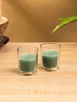 Свечи в стакане dazzle candle, набор 2 шт., 70 г