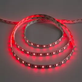 Светодиодная лента 12в, smd5050, 5 м, ip33, 60 led, 14.4 вт/м, 14-16 лм/1 led, dc, красный