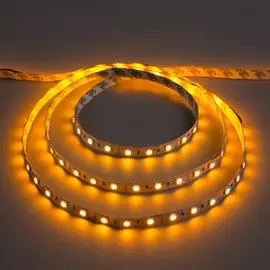 Светодиодная лента 12в, smd5050, 5 м, ip33, 60 led, 14.4 вт/м, 14-16 лм/1 led, dc, жёлтый