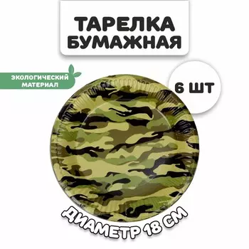 Тарелка бумажная