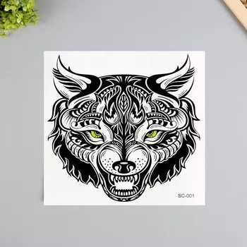 Переводная тату на тело черная
