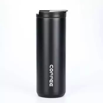 Термокружка мастер к coffee, 500 мл, сохраняет тепло 8 ч, нержавеющая сталь, черная