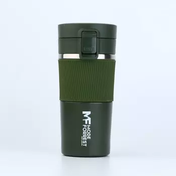 Термокружка с кнопкой mode forrest, 380 мл, сохраняет тепло 6-8 ч