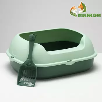 Туалет с бортом 463818 см, зеленый
