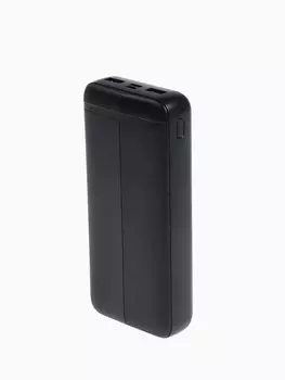 Внешний аккумулятор pb-04, 20000 мач, 2 usb, 2 а, индикация, черный