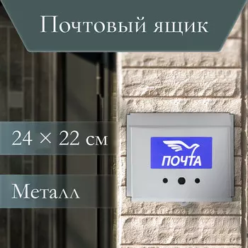 Ящик почтовый без замка (с петлей), горизонтальный