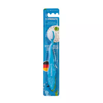 Зубная щетка synergetic comfort delab, голубая, мягкая
