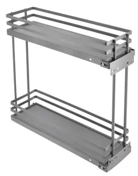 Бутылочница MOVIX PRO в модуль 200 мм, без направляющих, антрацит (плоский прут)