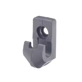 Клипса сетчатой полки, серая