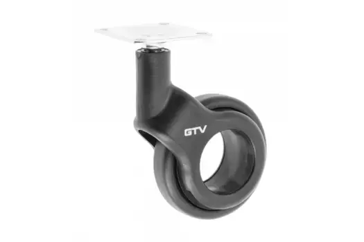 Колесо мебельное STRADA, d-60мм, черное, без стопора