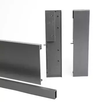 Комплект для среднего внутреннего ящика H-116 AXIS PRO (передняя панель Н95, поперечный рейлинг,соединители передней панели 2 шт), L-1200, антрацит