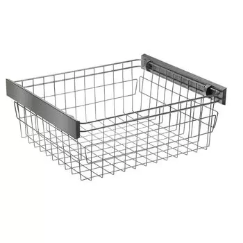 Корзина для белья SMART, в модуль 900 мм, графит, без направляющих