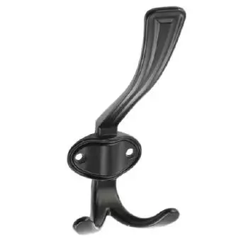 Крючок мебельный CORUNA, большой, черный матовый