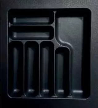 Лоток для столовых приборов Starax, 500, черный