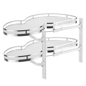 Механизм выкатной для кухни MVM-900PR в модуль 900 мм, с доводчиком, белый, правый (плоский прут)