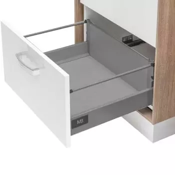 Модерн Бокс L-300 мм, высокий, H-199 мм, серый (1 рейлинг)