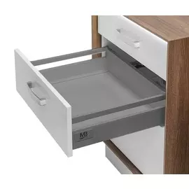 Модерн Бокс L-550 мм, средний, H-135 мм, серый (1 рейлинг)