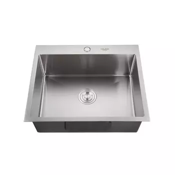 Мойка MELANA, нержавеющая сталь, с коландером, ProfLine H6050, (600*500*215), сатин