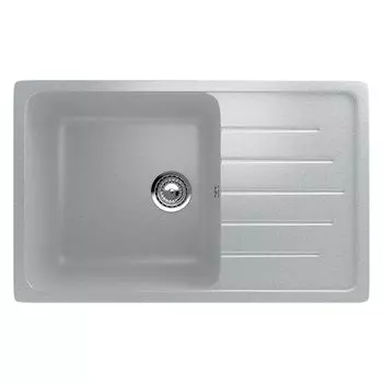 Мойка Ulgran, мрамор, U-400-310, (750*495*200 мм), серый, сифон и сливная арматура