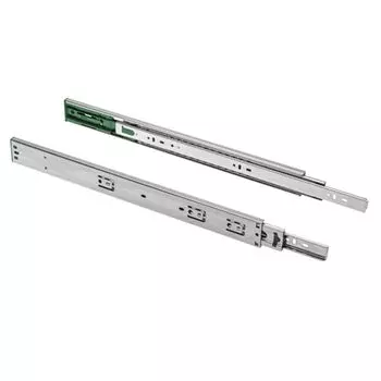 Направляющие шариковые, GTV Versalite LIGHT, PK-L-H45-550-GX с ДОВОДЧИКОМ полного выдвижения